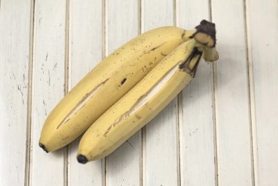 cracked banana fruit