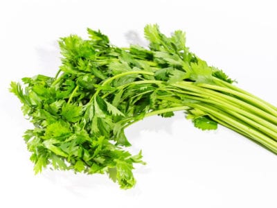 cutting celery