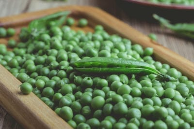 shelling peas