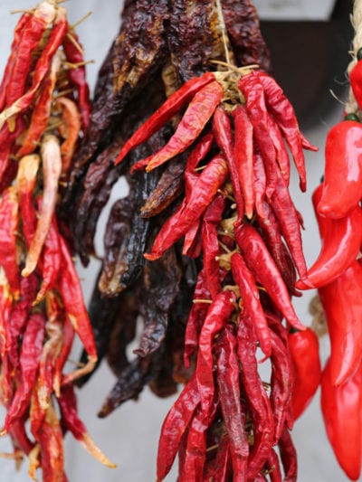 dry hot peppers