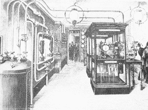 distribution room pneumatic clock network