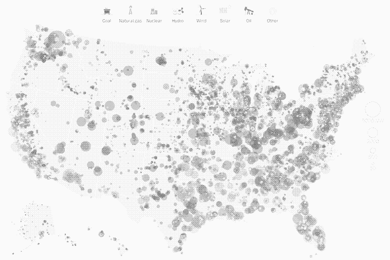 every power plant in the usa