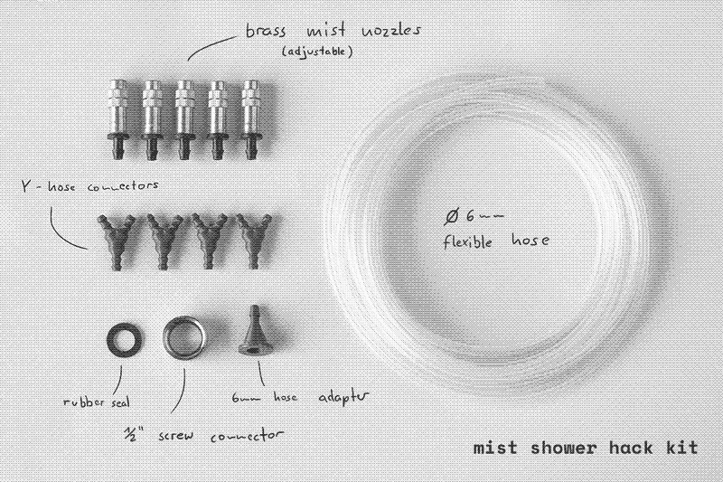 Image: Mist Shower Hack Kit. Jonas Görgen.