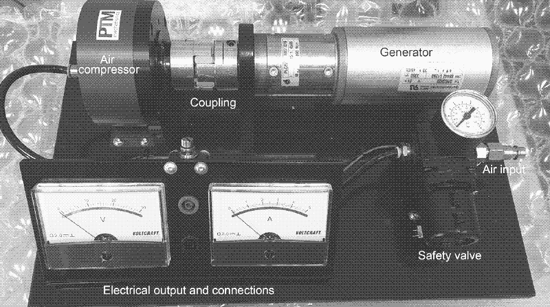 set up small scale compressed air energy storage system