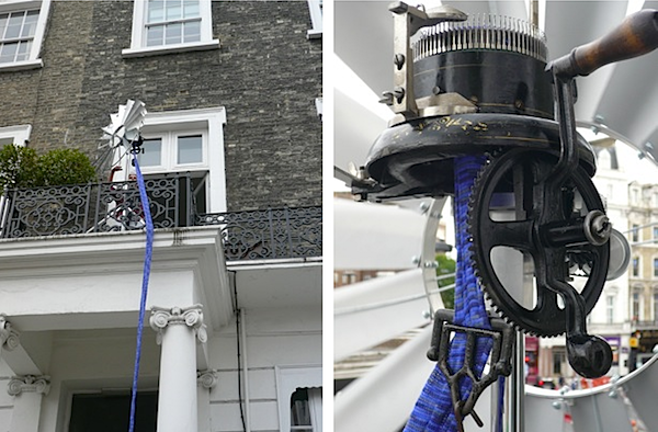 wind powered knitting machine