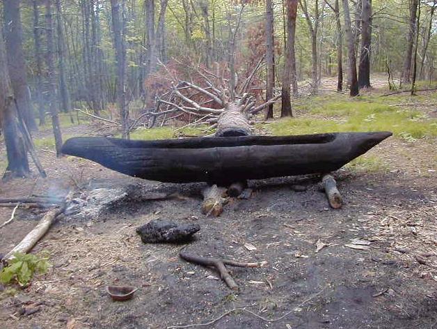 Making a Dugout Canoe Using Stone Tools and Fire