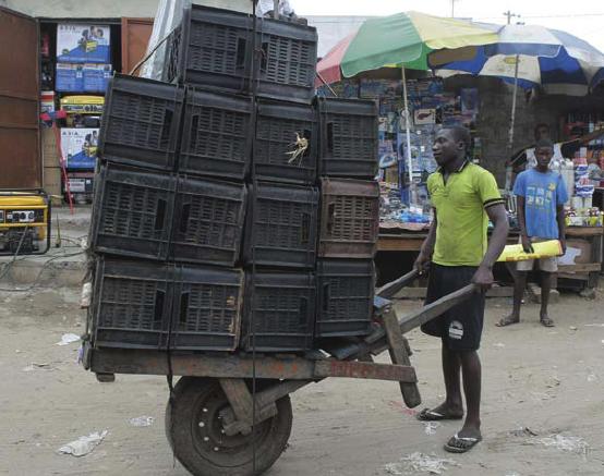 Chinese Wheelbarrow Lives on in Angola, Africa