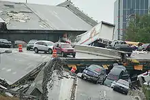 Collapsed bridge