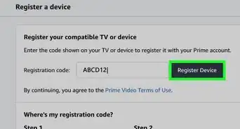 Register a TV with Amazon Prime