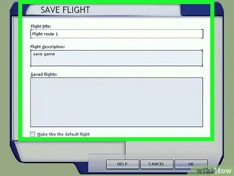 Image titled Save a Flight Game in Microsoft Flight Simulator X Step 3