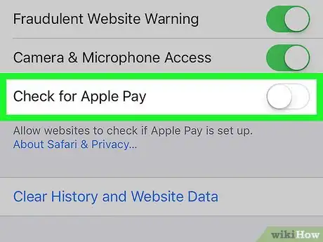 Image titled Turn Off Apple Pay in Safari on iPhone or iPad Step 3