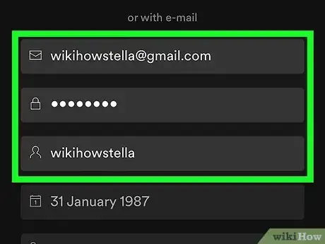 Image titled Create a Spotify Account Without Facebook on iPhone or iPad Step 7