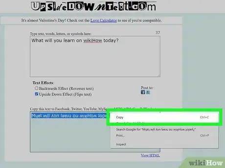 Image titled Type Upside Down Step 3