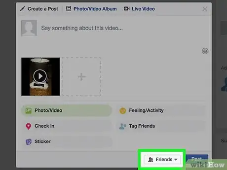 Image titled Upload a Video on Facebook Step 12