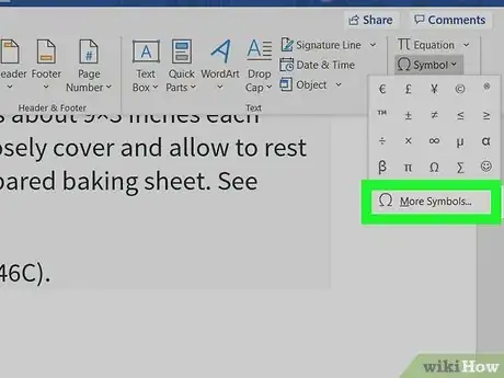 Image titled Add a Degree Symbol in Word Step 5