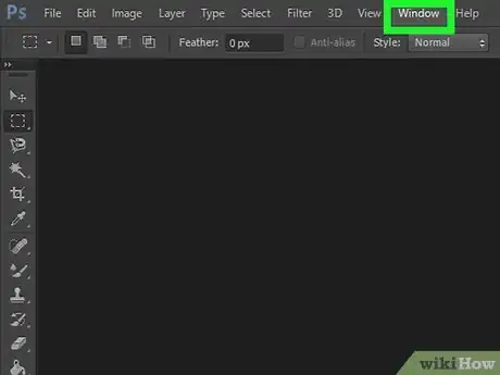 Image titled Save a Workspace in Photoshop Step 1