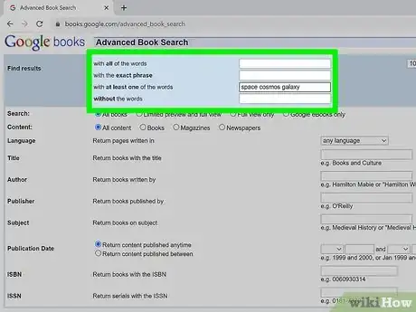 Image titled Do an Advanced Search on Google Books Step 2