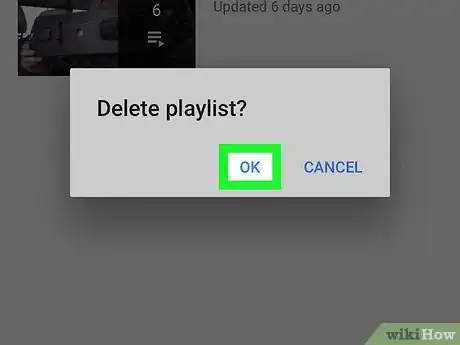 Image titled Delete a YouTube Playlist on iPhone or iPad Step 12