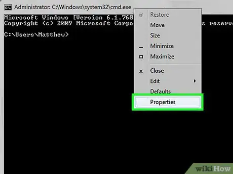 Image titled Open The Command Prompt in Full Screen Mode in Windows 7 Step 2