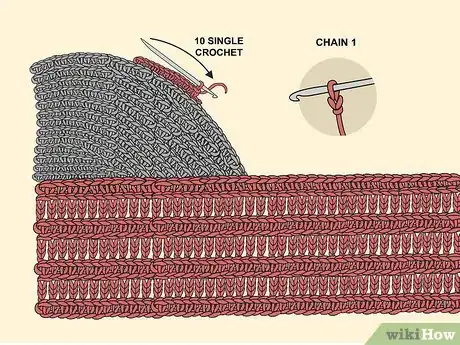 Image titled Crochet a Christmas Stocking Step 17