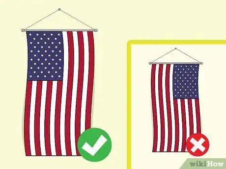 Image titled Hang an American Flag Vertically Step 2