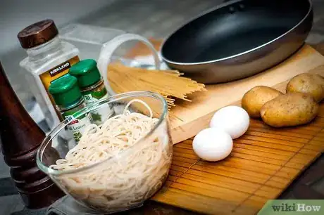 Image titled Cook a Dish Out of Potatoes, Spaghetti and Eggs Step 1