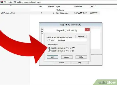 Image titled Use Winrar to Fix Corrupted RAR and ZIP Archives Step 8