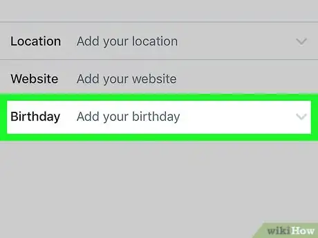 Image titled Add Your Birthday on Twitter on iPhone or iPad Step 4