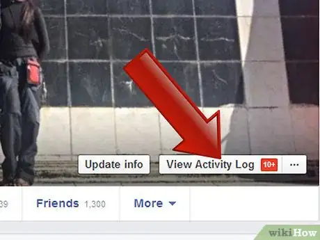 Image titled Use the Facebook Activity Log Page Step 1