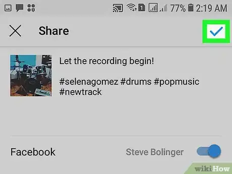 Image titled Share from Instagram to Facebook on Android Step 17