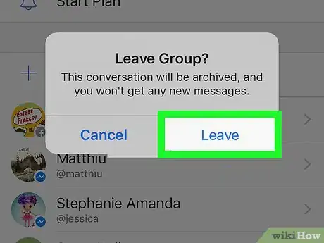 Image titled Leave a Group Chat on Facebook Messenger on iPhone or iPad Step 6