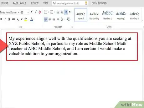 Image titled Write a Teaching Cover Letter Step 8