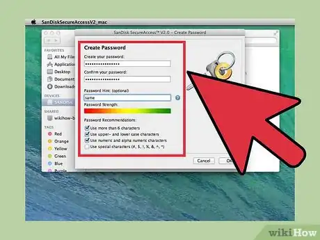 Image titled Protect Files in a Sandisk USB Flash Drive with Sandisk Secureaccess on Mac Step 7
