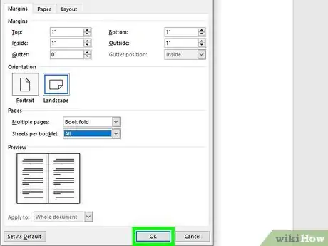 Image titled Make a Booklet in Word Step 7