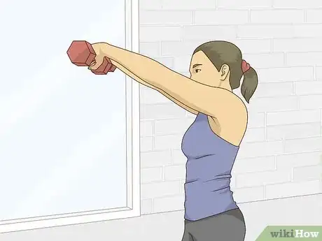 Image titled Do a Front Dumbbell Raise Step 4