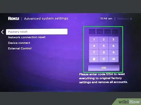Image titled Factory Reset the Roku Step 11