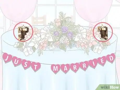 Image titled Decorate the Bride and Groom Table Step 5