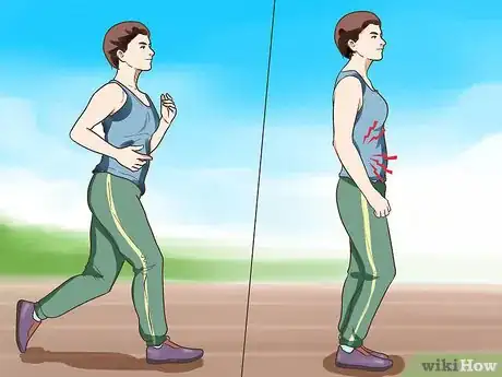 Image titled Get Rid of Side Pain and Keep Running Step 1
