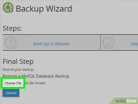 Image titled Restore a WordPress Backup Step 5