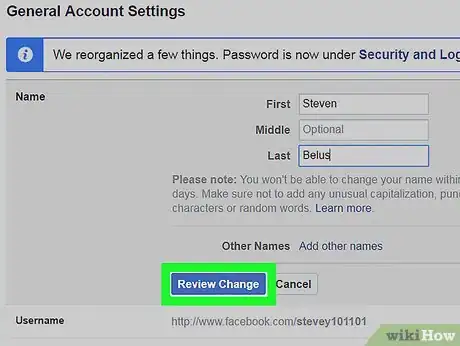 Image titled Change Your Name on Facebook Step 17