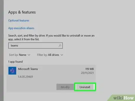 Image titled Remove Microsoft Teams on Windows Step 6
