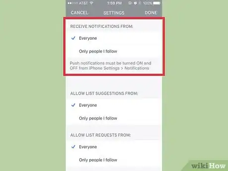 Image titled Use The List App Step 47Bullet1