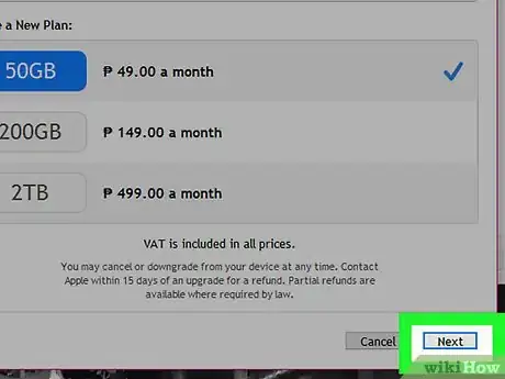 Image titled Change Your iCloud Storage Plan Step 23
