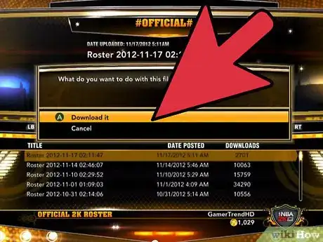 Image titled Update Rosters on NBA 2K13 Step 10