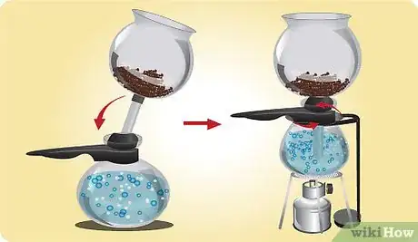 Image titled Place funnel in coffeepot, twisting slightly to set the seal Step 16