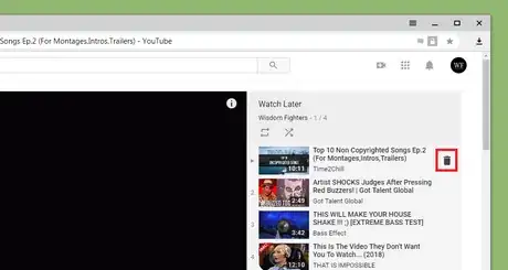 Image titled Remove a Video from Your Watch Later List on YouTube.png