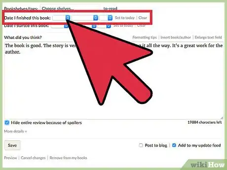 Image titled Write a New Review on Goodreads Step 11