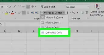 Unmerge Cells in Excel
