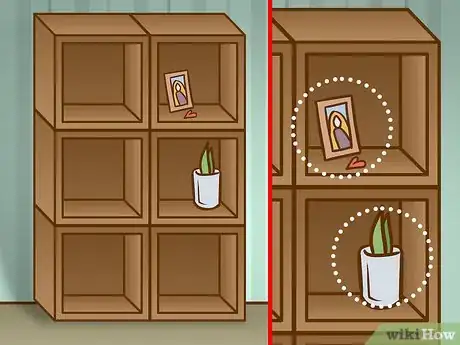 Image titled Decorate a Bookshelf Step 1
