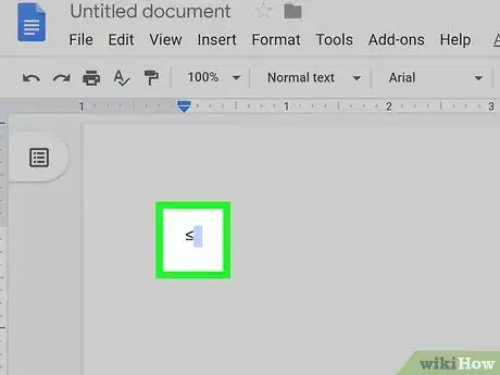 Image titled Type Less than or Equal to Step 3